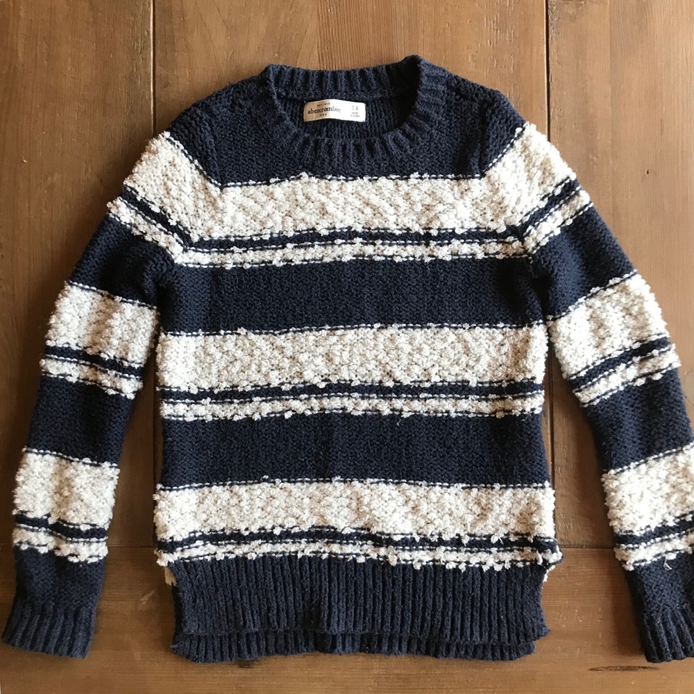 Abercrombie stripes knit sweater 7/8